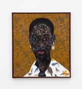 Shirt of Feathers by Amoako Boafo contemporary artwork mixed media painting