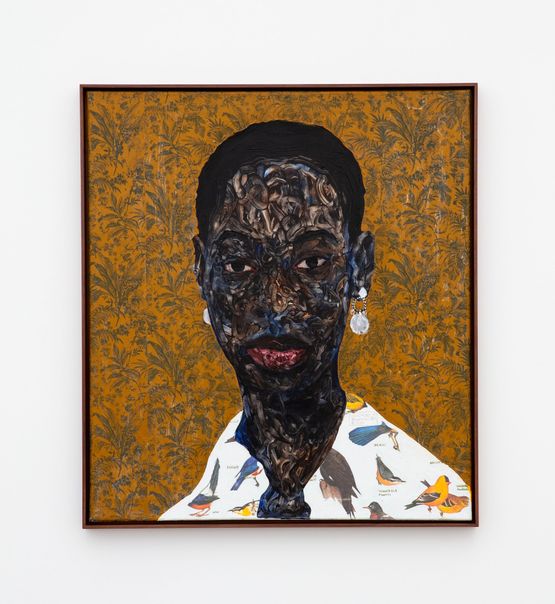 Shirt of Feathers by Amoako Boafo contemporary artwork Painting