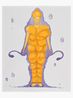 No Title character painting of Golden Rod for EAPR 36Vice Anglais by Mike Kelley contemporary artwork Works on Paper