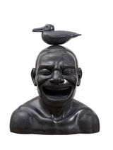 Dumb Bird by Yue Minjun contemporary artwork sculpture