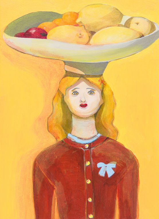 Lemon by Sachiko Kamiki contemporary artwork Painting