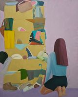 The One Who Sorts Out The Past by Meng Yangyang contemporary artwork painting