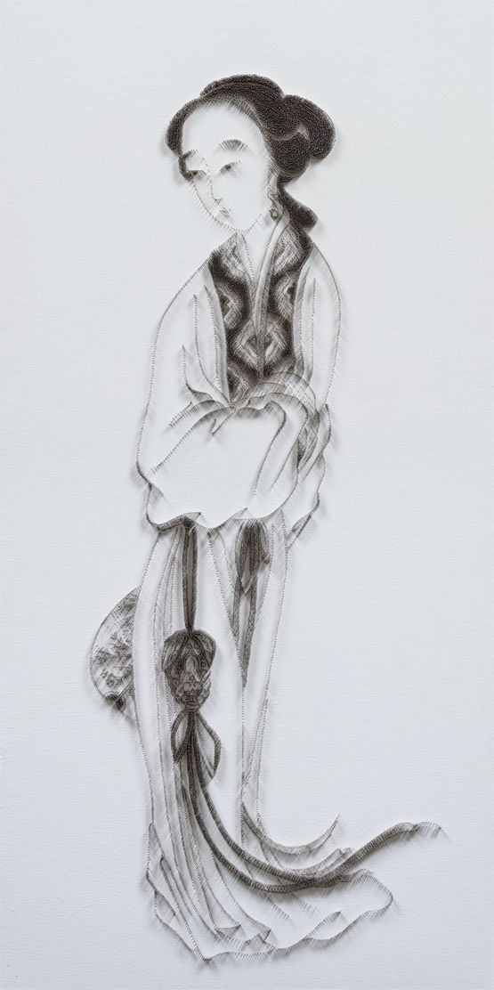 Imitating Lady by Gai Qi Qing Dynasty by Chen Chun-Hao contemporary artwork Sculpture