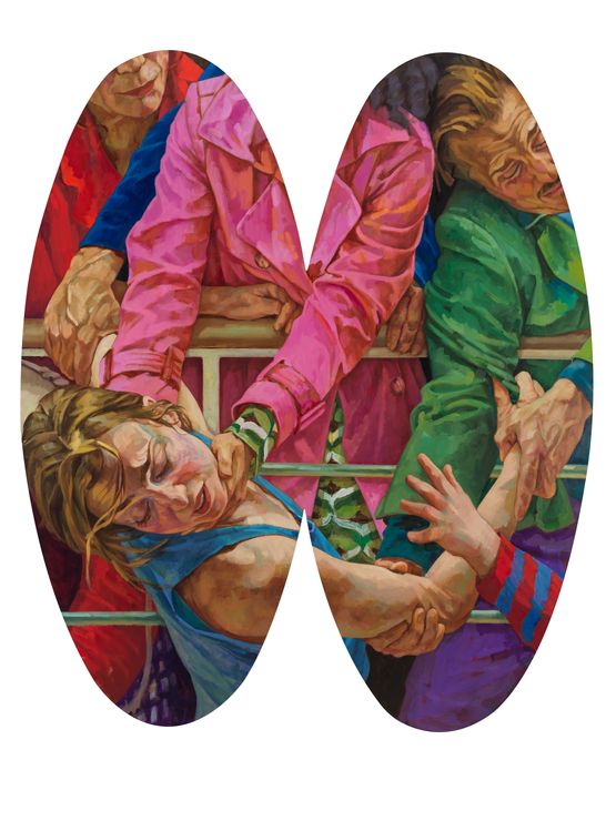 Double Dip by Xenia Hausner contemporary artwork Painting