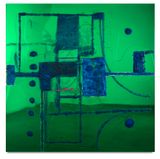 9 Songs Geometric Abstraction 4  Mona and Darling by Dale Frank contemporary artwork mixed media