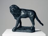 Lion with Acanthus leaf by Linda Marrinon contemporary artwork sculpture