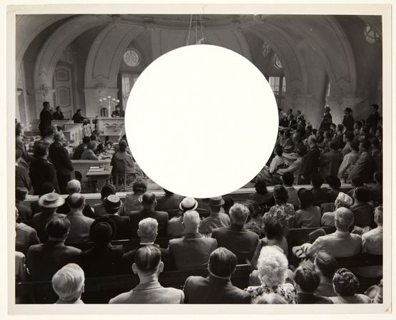 Circle XII by John Stezaker contemporary artwork Mixed Media