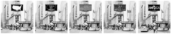 A Logo for America by Alfredo Jaar contemporary artwork Photography