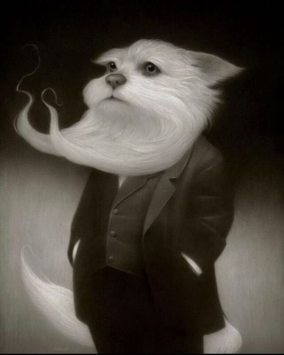 The Affable Mr. Humphries by Travis Louie contemporary artwork Painting