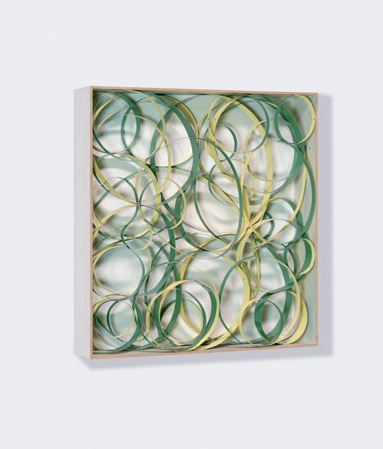 Studie zu OP No.1 V.II auf vier Lagen by Beat Zoderer contemporary artwork Mixed Media