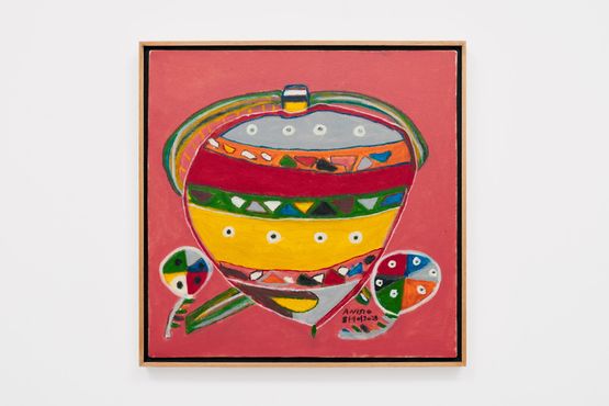 Brincando com piao Playing with a Spinning Top by Anisio O. Couto contemporary artwork Painting