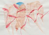 From the Dead Reckoning to Her Folds series by Iz Oztat contemporary artwork painting works on paper