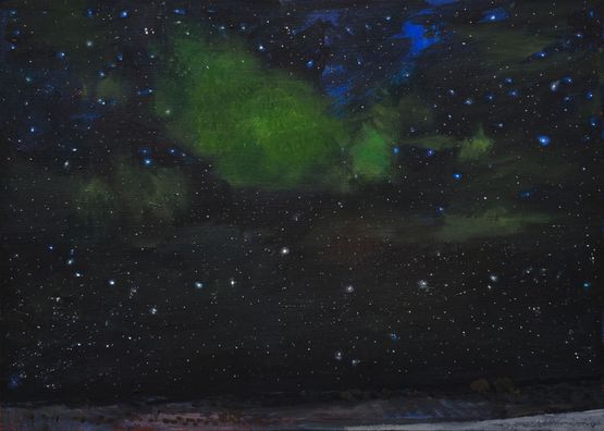 Stellato dopo la pioggia by Natale Addamiano contemporary artwork Painting