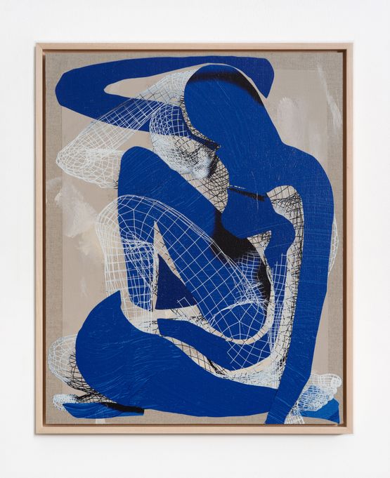 Blue Nude I Extended after Matisse by Matthew Stone contemporary artwork Painting