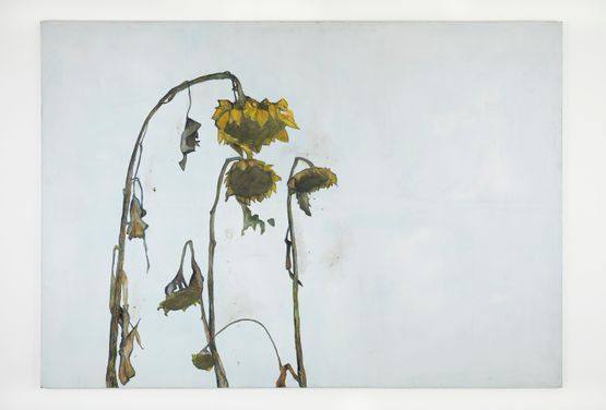 Sunflowers Jesus dont want me for a Sunbeam by Martin Grandits contemporary artwork Painting