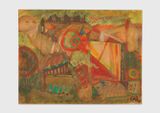 Orasul vechi The Old City by Doina Hordovan contemporary artwork painting