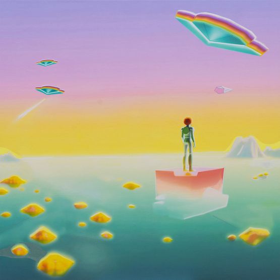 Floating Time by Lov-Lov contemporary artwork Painting