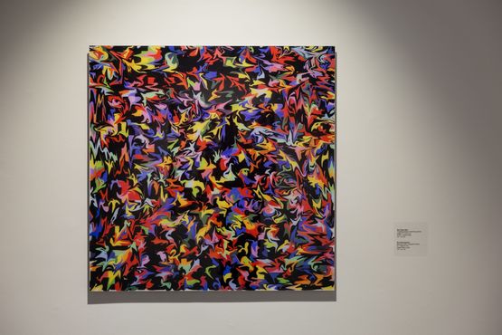 Spectrum Colors Arranged by Chance VI - Fingered by Hyo Myoung Kim contemporary artwork Print