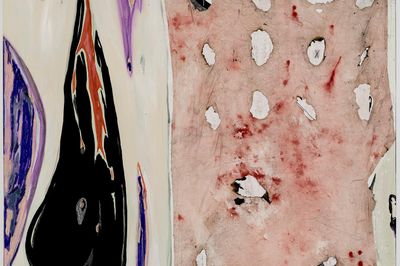 Poured Paint and Curdled Hues Manuel Mathieu Paintings Featured in Beijing
