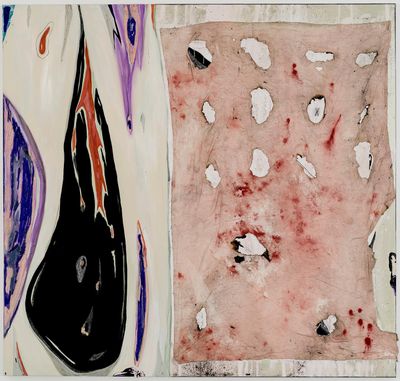 Poured Paint and Curdled Hues Manuel Mathieu Paintings Featured in Beijing