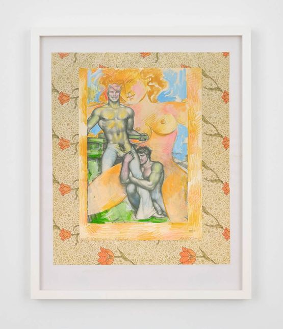 Untitled Anita of NY Meets Tom of Finland by Anita Steckel contemporary artwork Painting