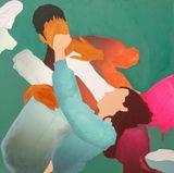 Rodeo with Romeo by Rebecca Bernau contemporary artwork painting