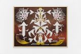 Meteor Sword Dancing Formation  Mesmerizing Mesh 111 by Haegue Yang contemporary artwork painting