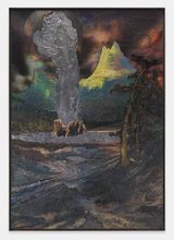 Geyser after Moran by Matthew Day Jackson contemporary artwork painting sculpture works on paper