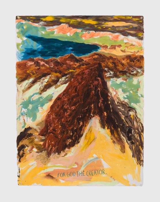 No Title For God the... by Raymond Pettibon contemporary artwork Works on Paper