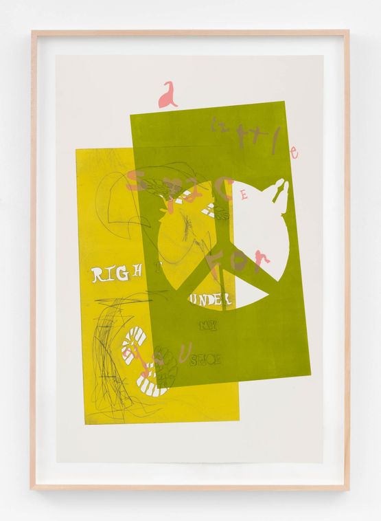 A little space for you Peace VII by Raque Ford contemporary artwork Works on Paper