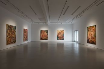 Contemporary art exhibition Daniel Crews-Chubb Solitary Us Couples Paintings at Roberts Projects Los Angeles United States