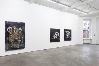 Contemporary art exhibition Walter Dahn Walter Dahn 1980 - 83  2014 2 RAUME at Spruth Magers Berlin Germany