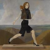 Her Breath Her Earth Her Sky by Von Wolfe contemporary artwork painting