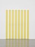 Peinture acrylique sur tissu raye blanc et jaune dor by Daniel Buren contemporary artwork Painting