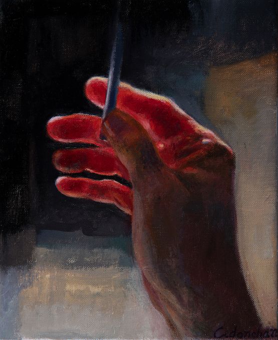 Mano Translucida by Rafael Cidoncha contemporary artwork Painting