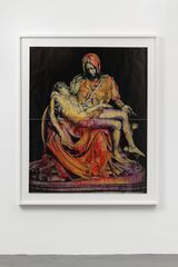 Pieta Cadmium Red by Andres Serrano contemporary artwork painting
