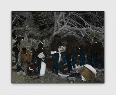 Cinga Samsons Pupilless Figures at White Cube