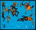 Icarus and Macho Friends by Derek Boshier contemporary artwork Painting