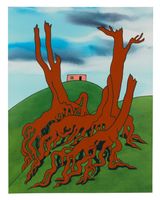 House on a Hill by Ken Price contemporary artwork works on paper