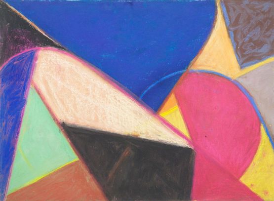 Three Way Nine by Samia Halaby contemporary artwork Painting
