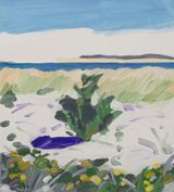 Early October Beach Tree by Maureen Gallace contemporary artwork painting