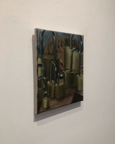 Issy Woods Textured Paintings Evoke Uncanny Aesthetics at Michael Werner