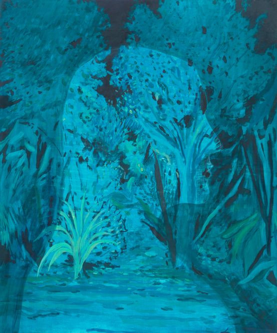 Jungle Blues by Jules De Balincourt contemporary artwork Painting