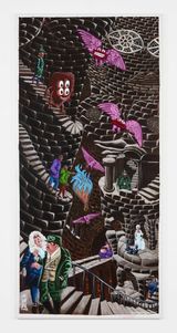 VISITE DE MONUMENTS IDOLATRES by Herve Di Rosa contemporary artwork painting