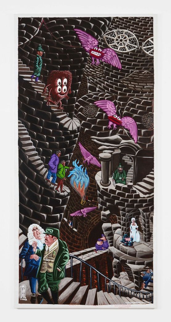 VISITE DE MONUMENTS IDOLATRES by Herve Di Rosa contemporary artwork Painting