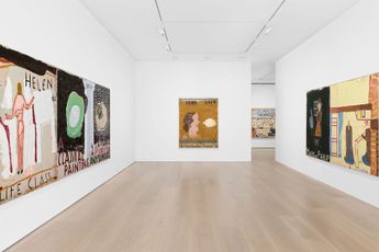 Contemporary art exhibition Rose Wylie When Found becomes Given at David Zwirner London United Kingdom