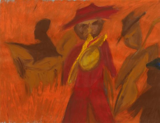 Benny Harris II by Ficre Ghebreyesus contemporary artwork Works on Paper