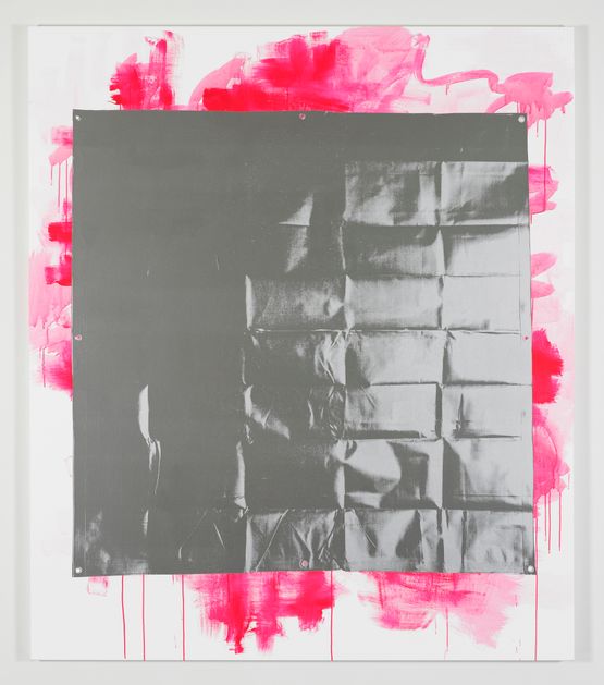 Silver Tarp Pink by Gardar Eide Einarsson contemporary artwork Mixed Media