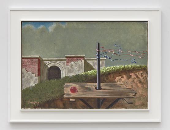 The Platform by Hughie Lee-Smith contemporary artwork Painting