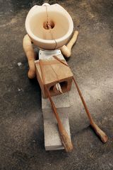 Bike by Sarah Lucas contemporary artwork sculpture